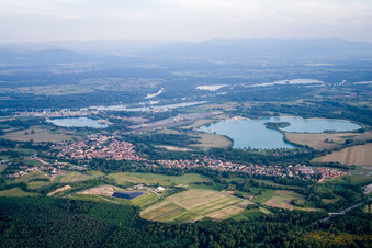 Drone recording of Lauterbourg in the state Bas-Rhin, France