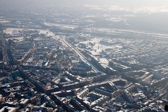 Kriegsstraße East in the district Südstadt in Karlsruhe in the state Baden-Wuerttemberg, Germany