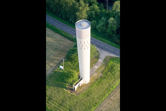 Water tower in Beinheim in the state Bas-Rhin, France