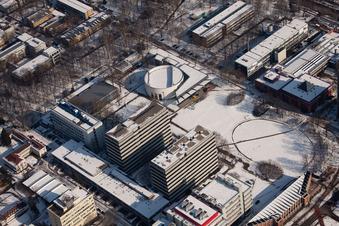 Karlsruhe Institute of Technology (TH) Right cafeteria below Altest Stadium in the district Innenstadt-Ost in Karlsruhe in the state Baden-Wuerttemberg, Germany