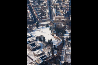 Botanical garden at the castle in the district Innenstadt-West in Karlsruhe in the state Baden-Wuerttemberg, Germany