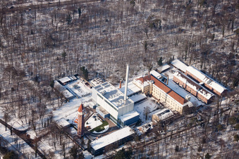 Oblique view of State Majolica Manufactory in the district Innenstadt-West in Karlsruhe in the state Baden-Wuerttemberg, Germany