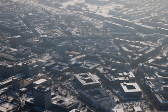 Fritz-Erler Street in the district Innenstadt-Ost in Karlsruhe in the state Baden-Wuerttemberg, Germany
