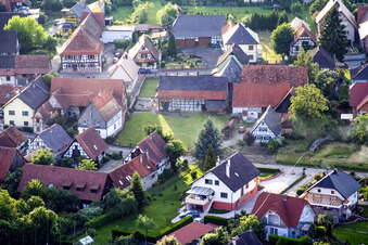 Village view in Forstfeld in the state Bas-Rhin, France