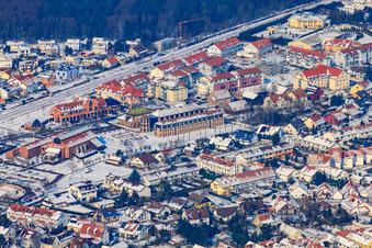 Brickworks Museum in winter with snow in Jockgrim in the state Rhineland-Palatinate, Germany