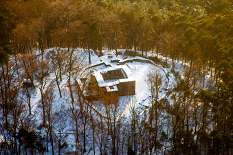 Ruins and vestiges of the former castle and fortress Burg Schloessel in the district Pfalzklinik Landeck in Klingenmuenster in the state Rhineland-Palatinate, Germany