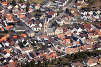 St. Sebastian in the district Neuthard in Karlsdorf-Neuthard in the state Baden-Wuerttemberg, Germany