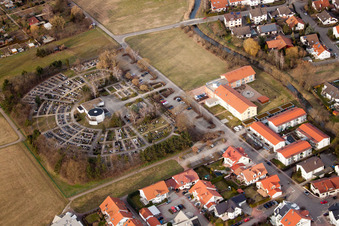 Cemetery in the district Karlsdorf in Karlsdorf-Neuthard in the state Baden-Wuerttemberg, Germany