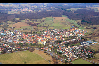 From the west in the district Ubstadt in Ubstadt-Weiher in the state Baden-Wuerttemberg, Germany