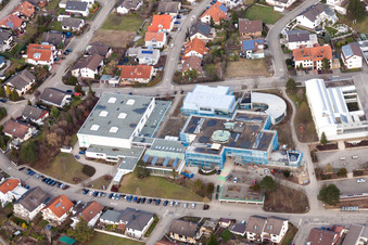 School grounds and buildings of the Alfred-Delp-school centre in Ubstadt-Weiher in the state Baden-Wurttemberg, Germany