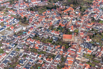 Church building  and Paul in Rauenberg in the state Baden-Wurttemberg, Germany