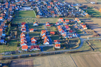 New development area Am Sandgraben in the district Dammheim in Landau in der Pfalz in the state Rhineland-Palatinate, Germany