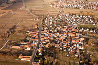 Speyer Street from the west in the district Dammheim in Landau in der Pfalz in the state Rhineland-Palatinate, Germany
