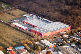 HORNBACH Logistics Center Essingen I in the BORNHEIM industrial area in the district Dreihof in Essingen in the state Rhineland-Palatinate, Germany
