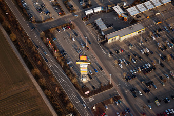 Hornbach parking lot in Bornheim in the state Rhineland-Palatinate, Germany