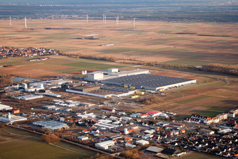 Aerial view of PROWELL in Interpark in Offenbach an der Queich in the state Rhineland-Palatinate, Germany