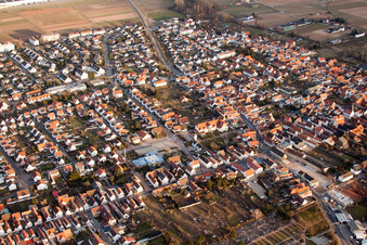 Germersheimer Street in Offenbach an der Queich in the state Rhineland-Palatinate, Germany