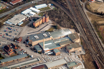 Industrial and commercial area of FRIATEC Aktiengesellschaft in the district Friedrichsfeld in Mannheim in the state Baden-Wurttemberg, Germany