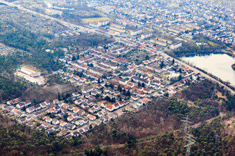 Pfingstberg district in the district Rheinau in Mannheim in the state Baden-Wuerttemberg, Germany