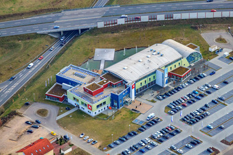 Aerial photograpy of Fitness Park Schwetzingen GmbH in Schwetzingen in the state Baden-Wuerttemberg, Germany