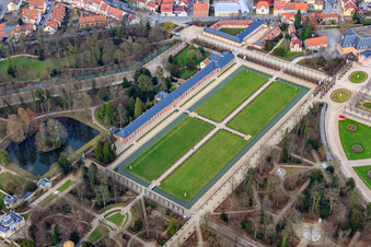 Orangery in the Schwetzingen Palace Gardens in Schwetzingen in the state Baden-Wuerttemberg, Germany