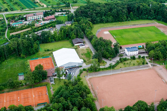 Ensemble of sports grounds of  08 Birkenfeld e.V. and TC Birkenfeld e.V. in Birkenfeld in the state Baden-Wurttemberg