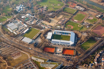 Rhein-Neckar Stadium in the district Oststadt in Mannheim in the state Baden-Wuerttemberg, Germany