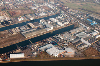Rheinauhafen, Rotterdamer Straße in the district Rheinau in Mannheim in the state Baden-Wuerttemberg, Germany