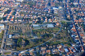 Cemetery Ketsch in Ketsch in the state Baden-Wuerttemberg, Germany