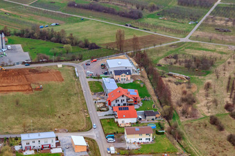 Aerial photograpy of At the Ahlmühle in Ilbesheim bei Landau in the state Rhineland-Palatinate, Germany