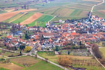 Cemetery in Göcklingen in the state Rhineland-Palatinate, Germany