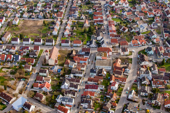 Markgrafenstr in the district Neuburgweier in Rheinstetten in the state Baden-Wuerttemberg, Germany