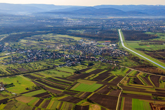 Village view on the Murg from the north in Steinmauern in the state Baden-Wuerttemberg, Germany