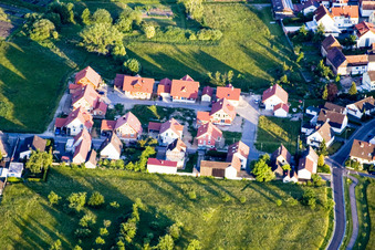 New development area Im Wiesengrund in the district Büchelberg in Wörth am Rhein in the state Rhineland-Palatinate, Germany