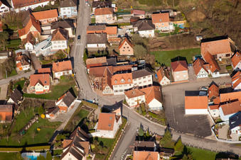 Munchhausen in the state Bas-Rhin, France seen from above