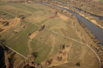 Drone image of Munchhausen in the state Bas-Rhin, France