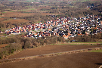 Mothern in the state Bas-Rhin, France from the plane