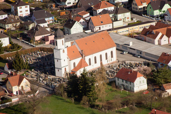 Oblique view of Mothern in the state Bas-Rhin, France
