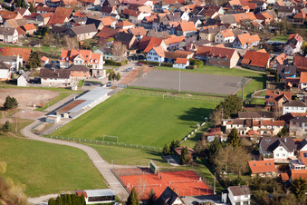 Mothern in the state Bas-Rhin, France from above