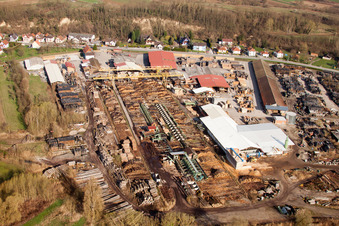 Drone image of Mothern in the state Bas-Rhin, France