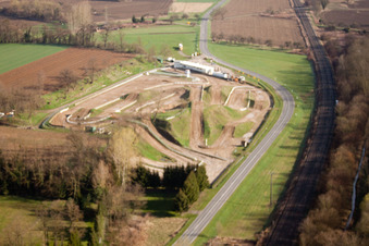 Mothern in the state Bas-Rhin, France from the drone perspective