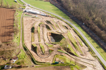 Racetrack racecourse of Moto club de Mothern in Mothern in Grand Est, France