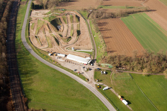 Mothern in the state Bas-Rhin, France seen from above