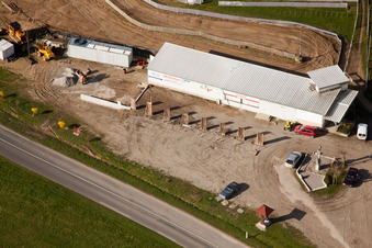 Bird's eye view of Mothern in the state Bas-Rhin, France