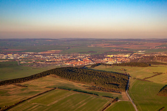 City view from the southwest in Arnstadt in the state Thuringia, Germany