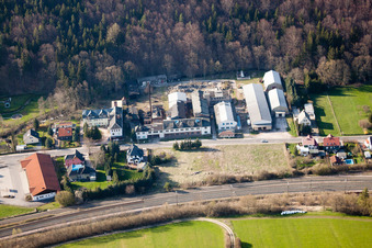 Aerial view of Liebenstein in the district Gräfenroda in Geratal in the state Thuringia, Germany