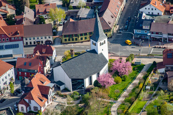 St. Martin's Church in the district Berghausen in Pfinztal in the state Baden-Wuerttemberg, Germany