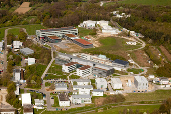 Fraunhofer Institute for Chemical Technology (ICT) in the district Berghausen in Pfinztal in the state Baden-Wuerttemberg, Germany from above