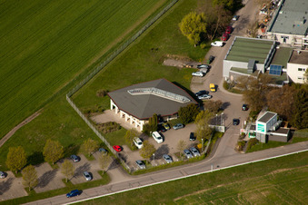 Fraunhofer Institute for Chemical Technology (ICT) in the district Berghausen in Pfinztal in the state Baden-Wuerttemberg, Germany out of the air
