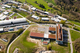 Drone image of Pfinztal, Fraunhofer Institute for Chemical Technology (ICT) in the district Grötzingen in Karlsruhe in the state Baden-Wuerttemberg, Germany